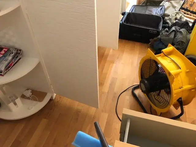 Traitement thermique en cours dans un appartement, mat&eacute;riel install&eacute; par 3D Nuisibles Alsace